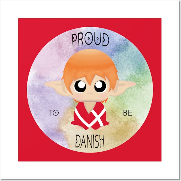 Proud to be Danish (Sleepy Forest Creatures) Wall Art by Irô Studio